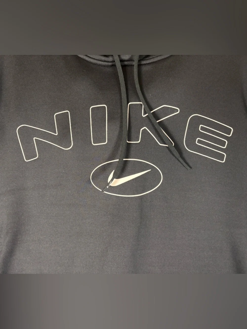 Nike Therma-Fit Black Cropped Women’s Size‎ Medium Hooded Sweatshirt Hoodie